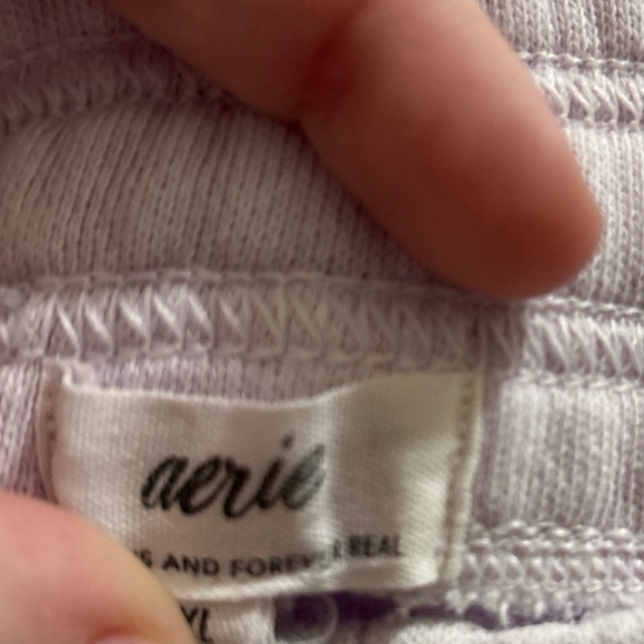 Aerie Women Sweatpants Sz XL Lavender The Chill Jogger High Rise Pockets - Picture 2 of 5